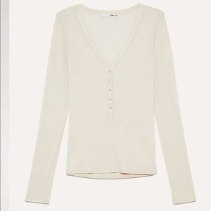 Wilfred Free ribbed Henley shirt